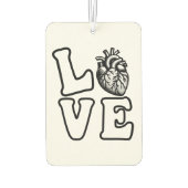 LOVE Anatomical Human Heart Air Freshener カーエアーフレッシュナー (裏面)