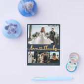 Love and 感謝してい 4 Photo Collage's 結婚 Thank you チラシ (シングル)