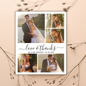 Love and 感謝してい Photo Collageの結婚感謝 チラシ