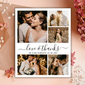 Love and 感謝してい Photo Collageの結婚感謝 チラシ