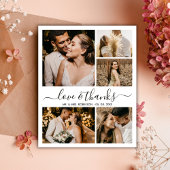 Love and 感謝してい Photo Collageの結婚感謝 チラシ