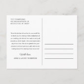 Love and 感謝してい Scriptの写真結婚ありがとう ポストカード (裏面)