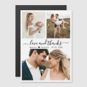 Love and 感謝してい Script Collageの結婚感謝 (正面/裏面)