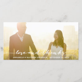 Love and 感謝してい Script Overlay結婚's サンキューカード