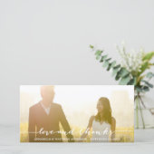 Love and 感謝してい Script Overlay結婚's サンキューカード (スタンド正面)