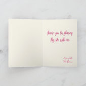 Love and Adventure Artistic Valentines day カード (内部)