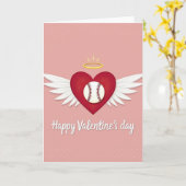 Love And Baseball Valentines Card カード (黄色い花)