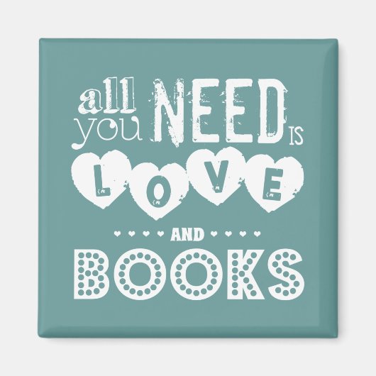 Love and Booksが必要 マグネット (正面)