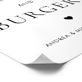 Love and Burgersのサインが結婚必要 ポスター (角)