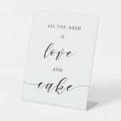 Love and Cakeのテーブルが結婚必要 台座サイン (正面)