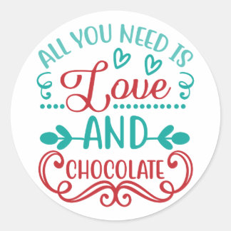 Love and Chocolateだけが必要 ラウンドシール
