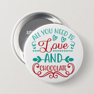 Love and Chocolateだけが必要 缶バッジ