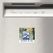 Love and Custom 感謝してい Wedding Photo マグネット (インサイチュ (食洗機))