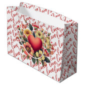 Love And Flowers Valentine  ラージペーパーバッグ (裏面アングル)