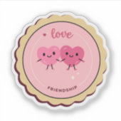 love and friendship cute シール (正面)