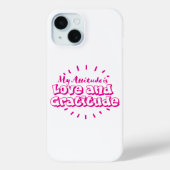 Love and gratitude cell phone case Case-Mate iPhoneケース (裏面)