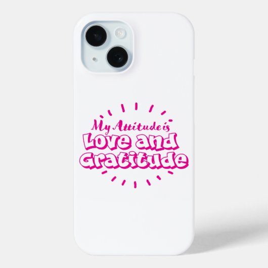Love and gratitude cell phone case Case-Mate iPhoneケース (裏面)