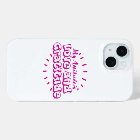 Love and gratitude cell phone case Case-Mate iPhoneケース (裏面 (横))