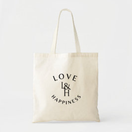 Love and Happiness – Inspirational Quote Tote Bag トートバッグ