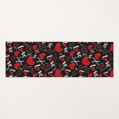 Love and hearts seamless pattern  ヨガマット (正面(横))
