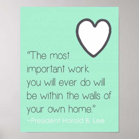Love and Home Inspiration Quote ポスター (正面)
