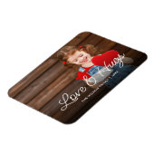 Love and Hugs Valentine's Dayフォトオーバーレイ マグネット (左側)