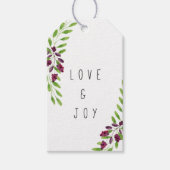 Love and Joy Christmas Laurel ID295 ギフトタグ