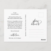 Love and Joy, Merry Christmas Family Photo ポストカード (裏面)