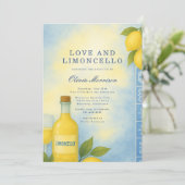 Love and Limoncello Italian Bridal Shower 招待状 (スタンド正面)