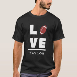 Love And Live American Football Sports Fan Tシャツ