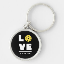 Love And Live Pickleball Sports Fan Custom Name キーホルダー