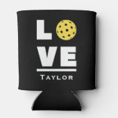 Love And Live Pickleball Sports Fan Custom Name 缶クーラー (裏面)