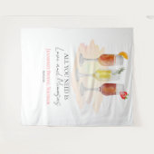 Love and Mimosasブライダルシャワー タペストリー (正面(横))