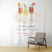 Love and Mimosasブライダルシャワー タペストリー (インサイチュ)