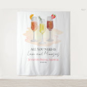 Love and Mimosasブライダルシャワー タペストリー (正面)