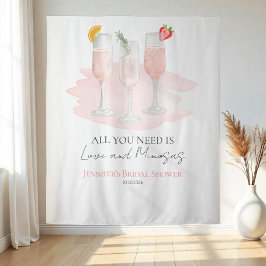 Love and Mimosasブライダルシャワー タペストリー