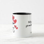 Love and Monument Personalized Mug マグカップ (中央)
