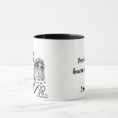 Love and Monument Personalized Mug マグカップ (中央)