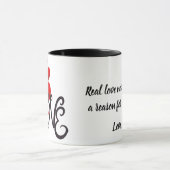Love and Monument Personalized Mug マグカップ (中央)