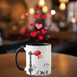 Love and Monument Personalized Mug マグカップ