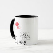Love and Monument Personalized Mug マグカップ (正面左)