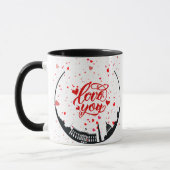 Love and Monument Personalized Mug マグカップ (左)