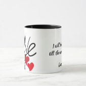 Love and Monument Personalized Mug マグカップ (中央)