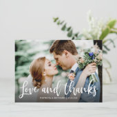 Love And Photos感謝してい結婚 Thank You カード (スタンド正面)