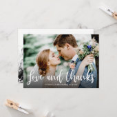 Love And Photos感謝してい結婚 Thank You カード (正面/裏面インサイチュ)