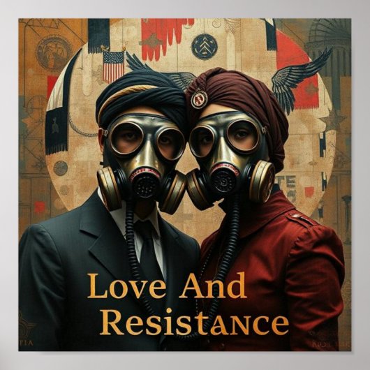 LOVE AND RESISTANCE Punjabi American Graphic ポスター (正面)
