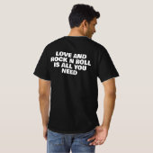 Love and Rock NロールTシャツ Tシャツ (裏面フル)