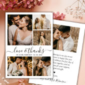 Love and Script 感謝してい Photo Collageの結婚感謝していs サンキューカード