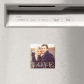 Love and Sparklesモノグラムモダン写真 マグネット (インサイチュ (食洗機))