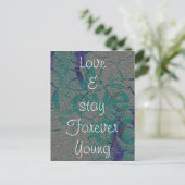Love and stay Forever Youngポストカード ポストカード (スタンド正面)
